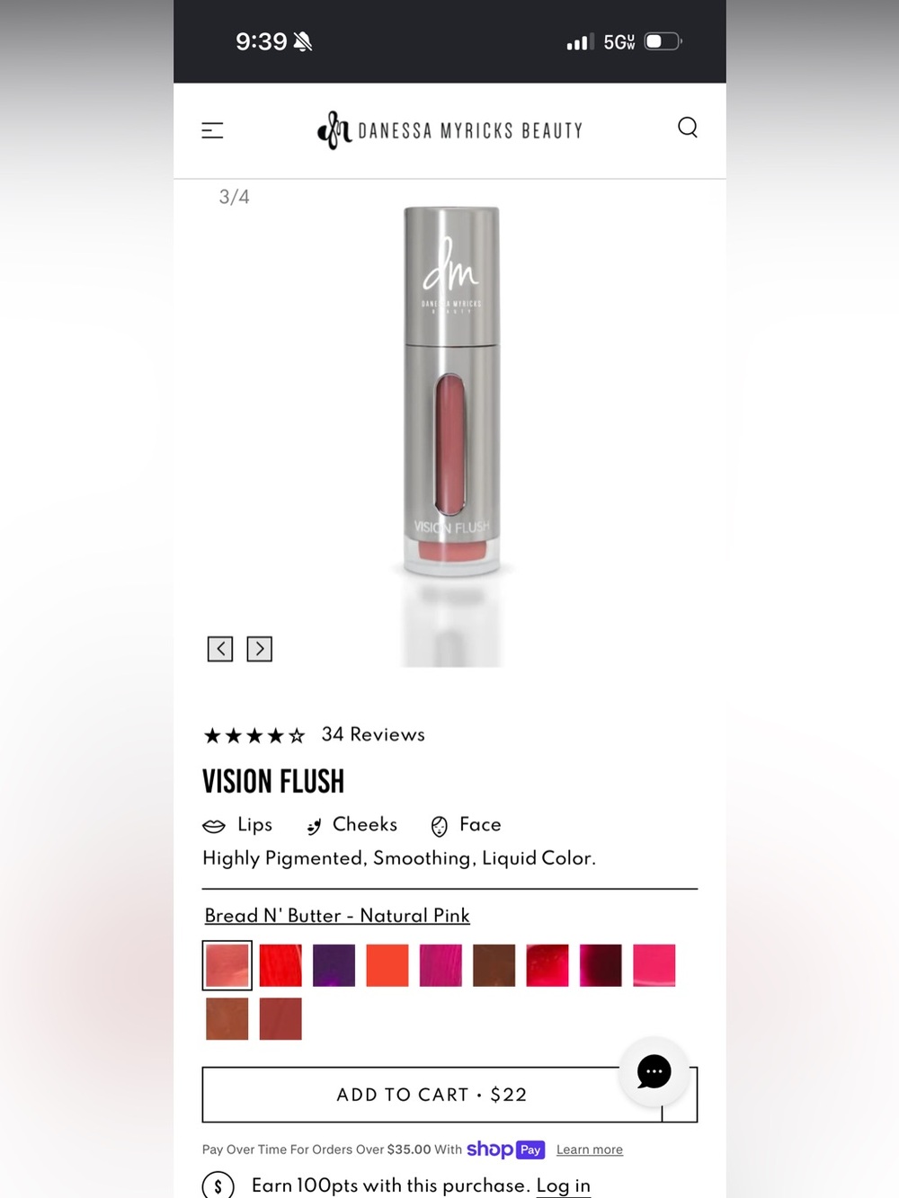 Danessa Myricks Beauty Vision Flush Liquid Color — Natural Pink